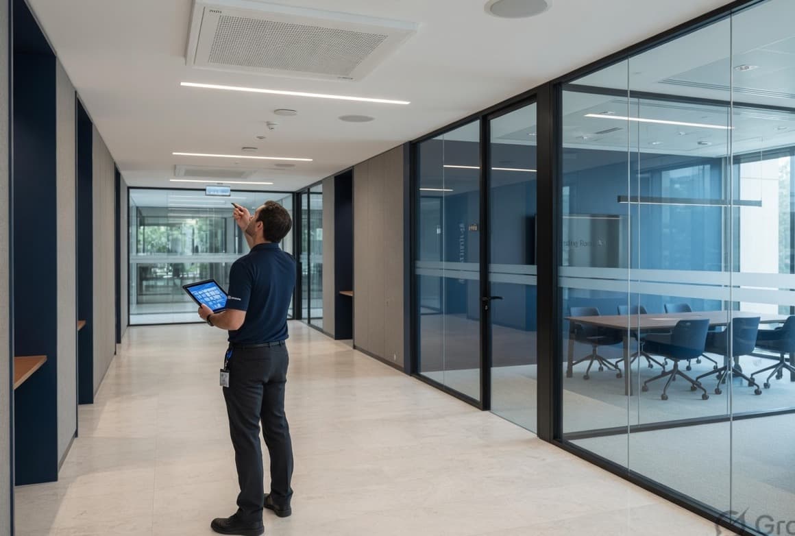 Facilities inspection in a commercial corridor